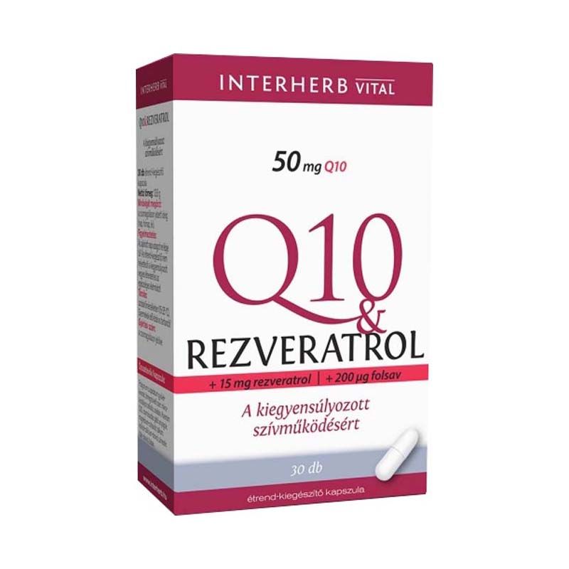 Interherb Q10 rezveratrol kapszula