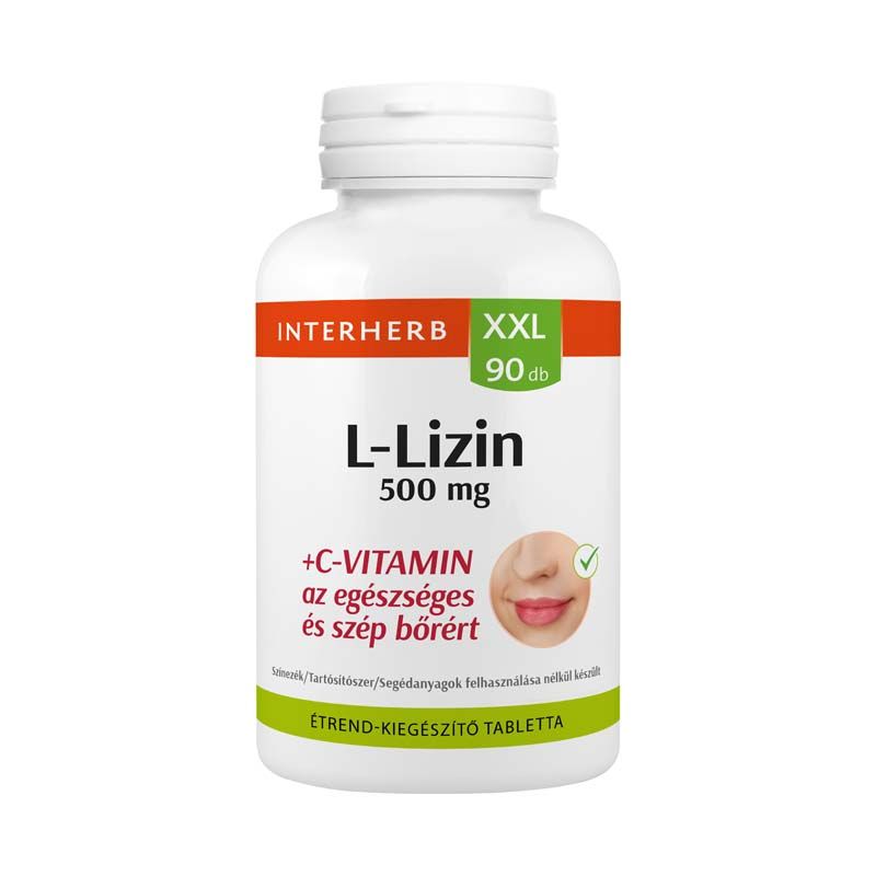 Interherb XXL L-Lizin 500 mg + C-vitamin kapszula