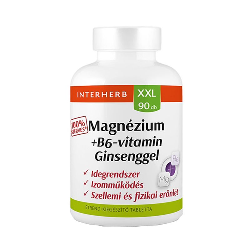 Interherb XXL Magnézium + B6-vitamin ginsenggel