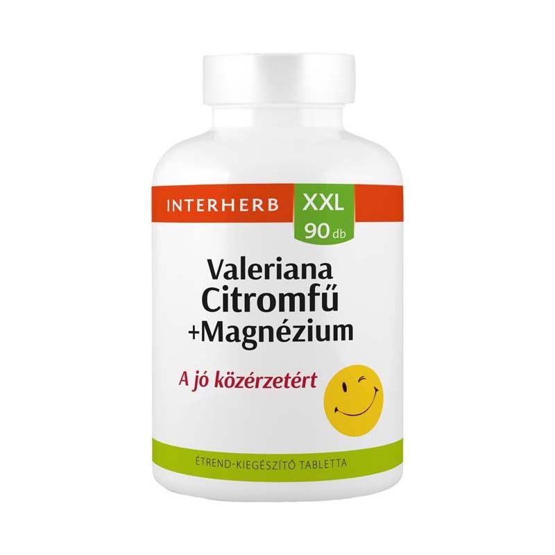 Interherb XXL Valeriana + Citromfű + Magnézium tabletta