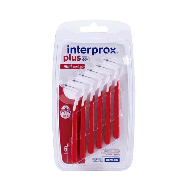 Interprox Plus 2G Miniconical fogközkefe piros