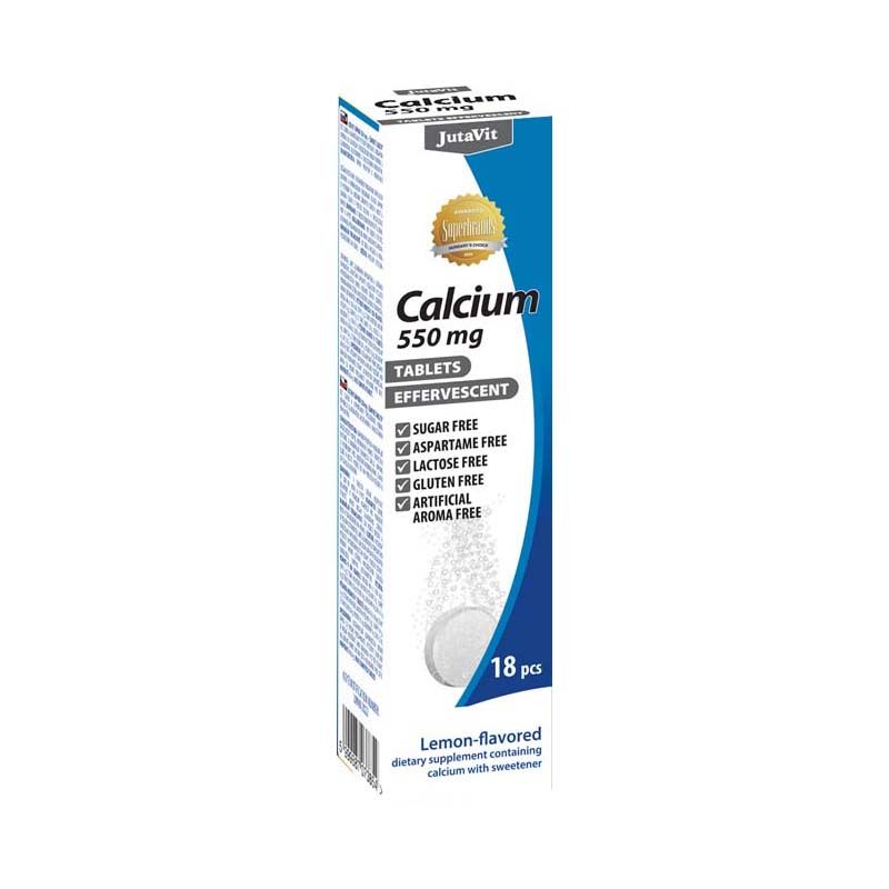 JutaVit Calcium 550 mg pezsgőtabletta citrom