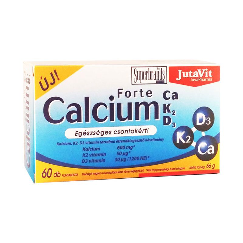 JutaVit Calcium Forte+K2+D3 tabletta
