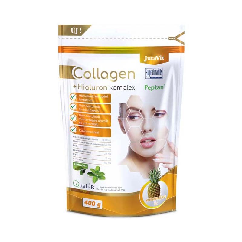 JutaVit Collagen +Hialuron Komplex italpor ananász ízben