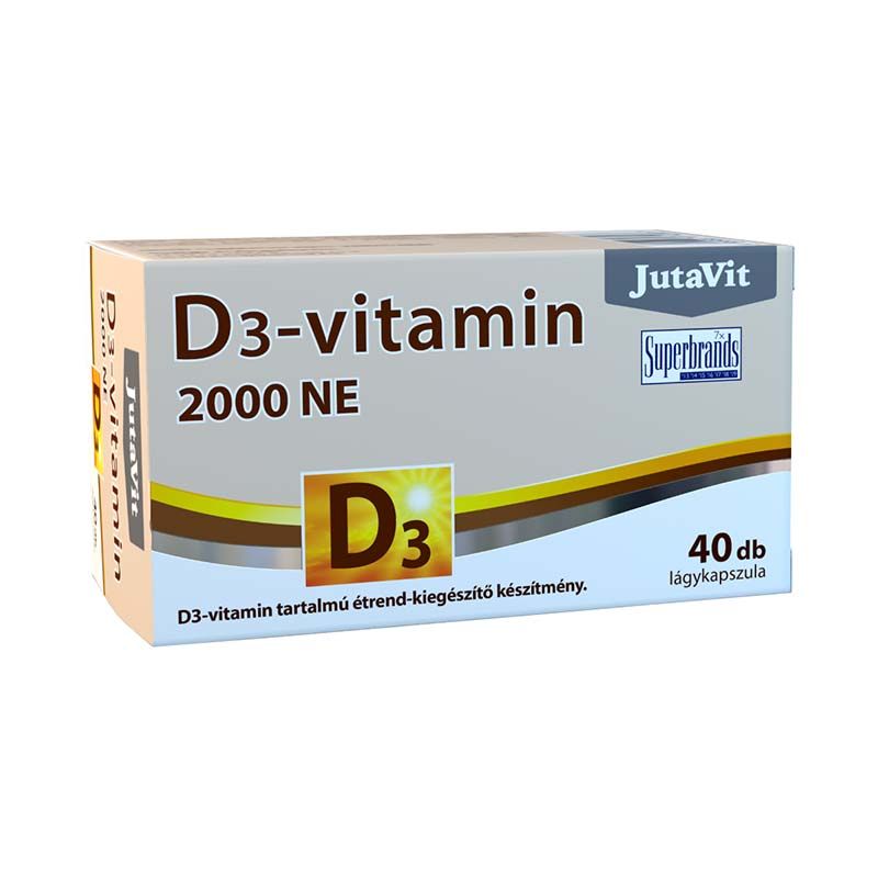 JutaVit D3-vitamin 2000NE lágy kapszula