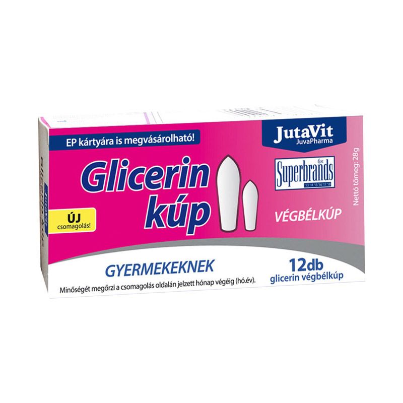 JutaVit Glicerin végbélkúp gyermekeknek