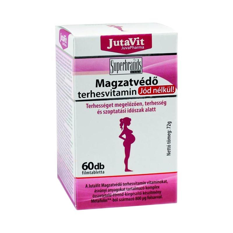 JutaVit Magzatvédő terhesvitamin filmtabletta jód nélkül