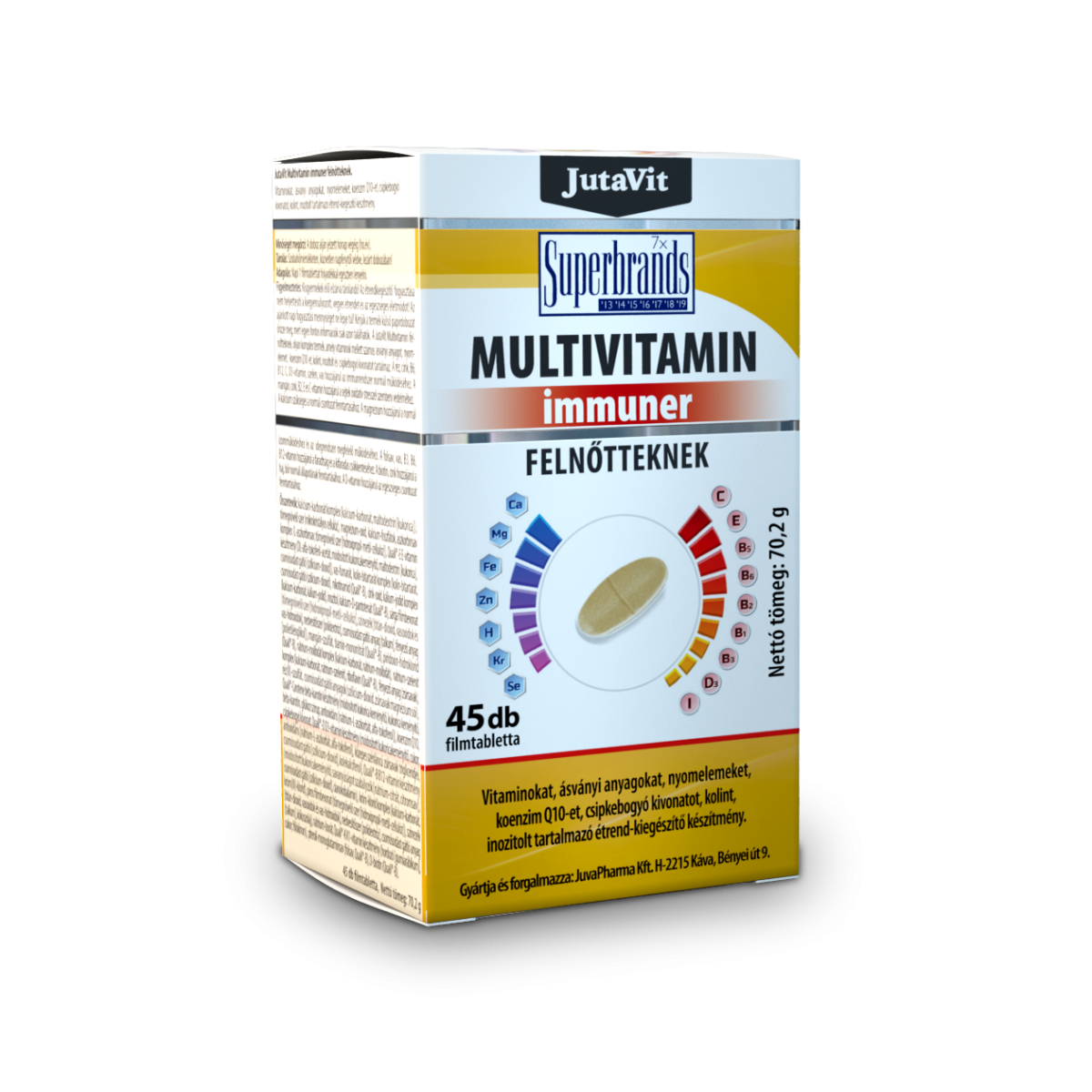 JutaVit Multivitamin Immuner filmtabletta felnőtteknek