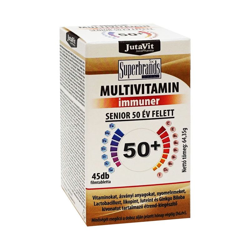 JutaVit Multivitamin Immuner Senior 50+ filmtabletta