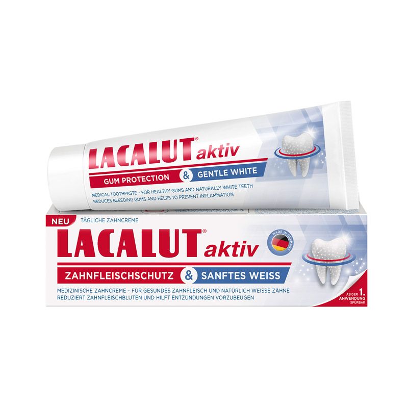 Lacalut Aktiv Gum Protection & Gentle White fogkrém