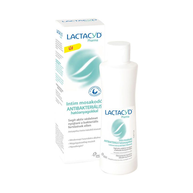 Lactacyd Pharma intim mosakodó antibakteriális hatóanyagokkal 