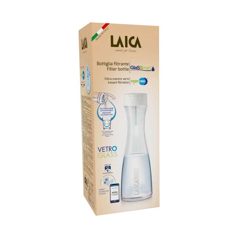Laica GlasSmart vízszűrő palack 1,1 liter + szűrő disk