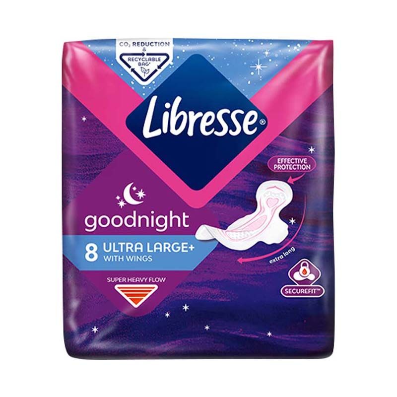 Libresse Goodnight Ultra Large+ with wings éjszakai egészségügyi betét