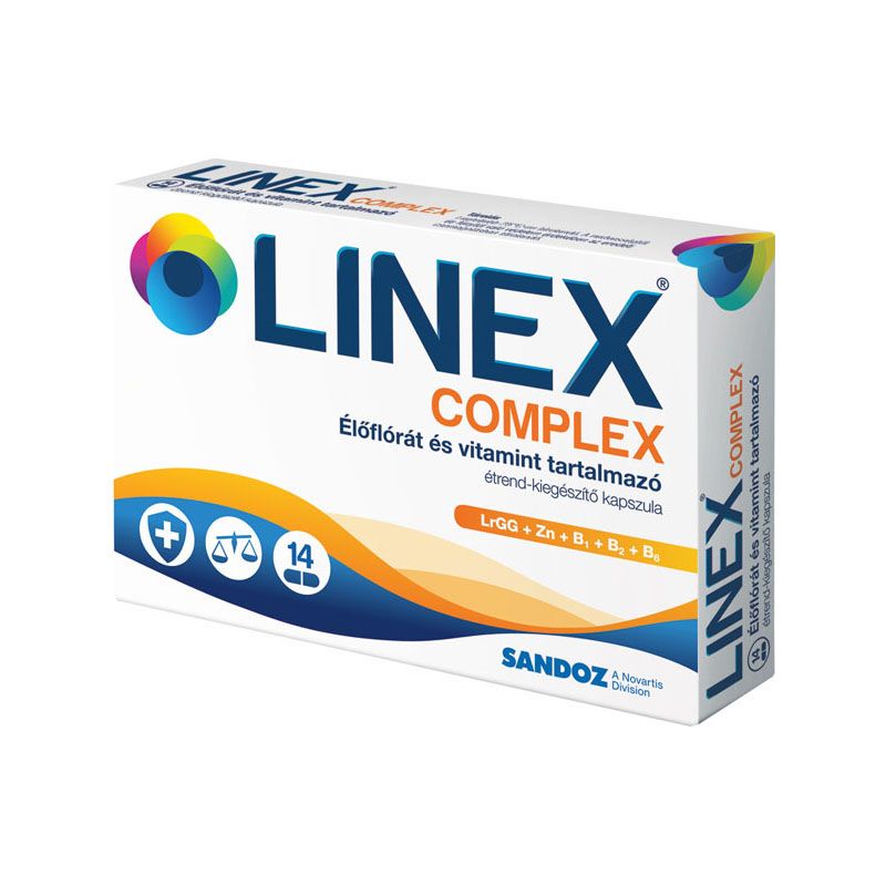 Linex Complex élőflórát tartalmazó étrend-kiegészítő kapszula