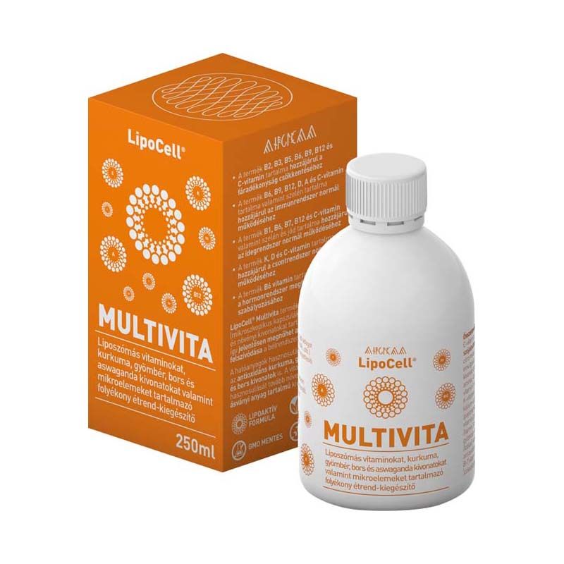 LipoCell Multivita liposzómás multivitamin étrend-kiegészítő folyadék