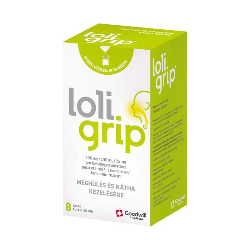Loligrip 500 mg/200 mg/25 mg por belsőleges oldathoz
