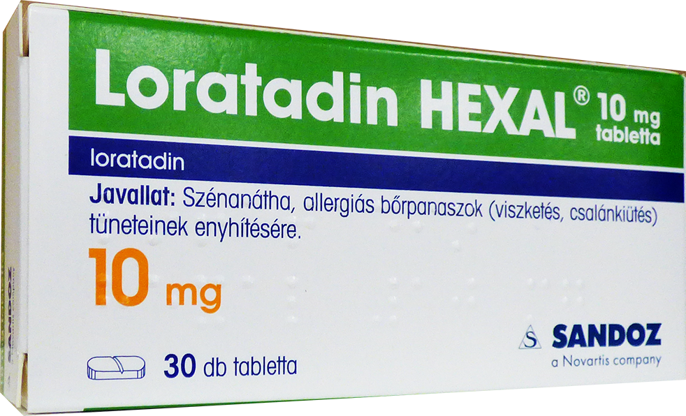 Loratadin HEXAL 10 mg tabletta