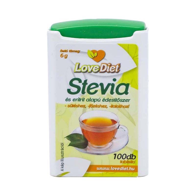 Love Diet Stevia és eritrit alapú édesítőszer tabletta