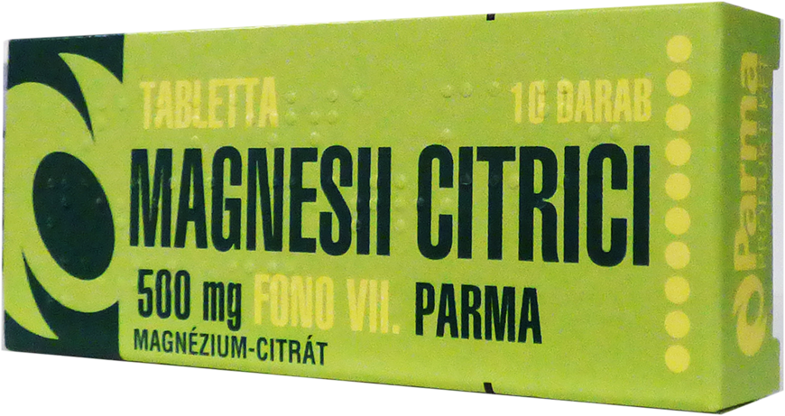 Tabletta Magnesii citrici 500mg FoNo VII PARMA