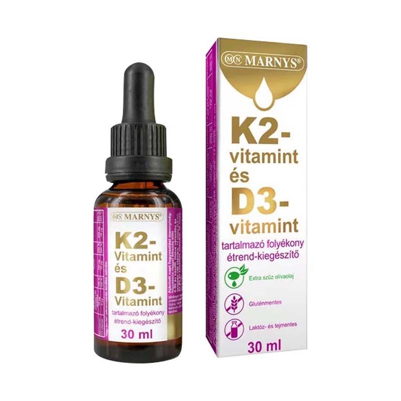 Marnys K2- és D3- vitamin folyékony étrend-kiegészítő