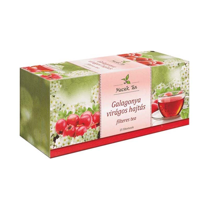 Mecsek Galagonya virágos hajtás filteres tea