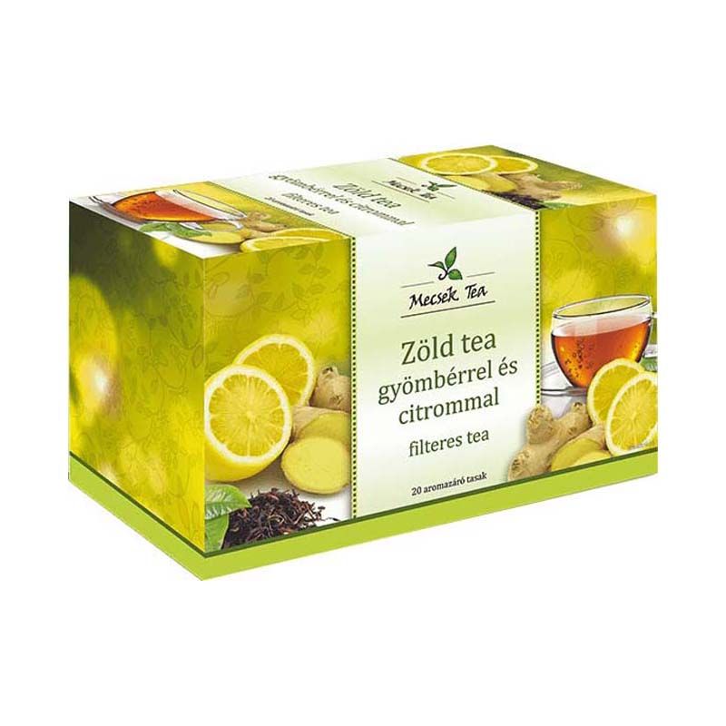 Mecsek Zöldtea citrom-gyömbér filteres tea