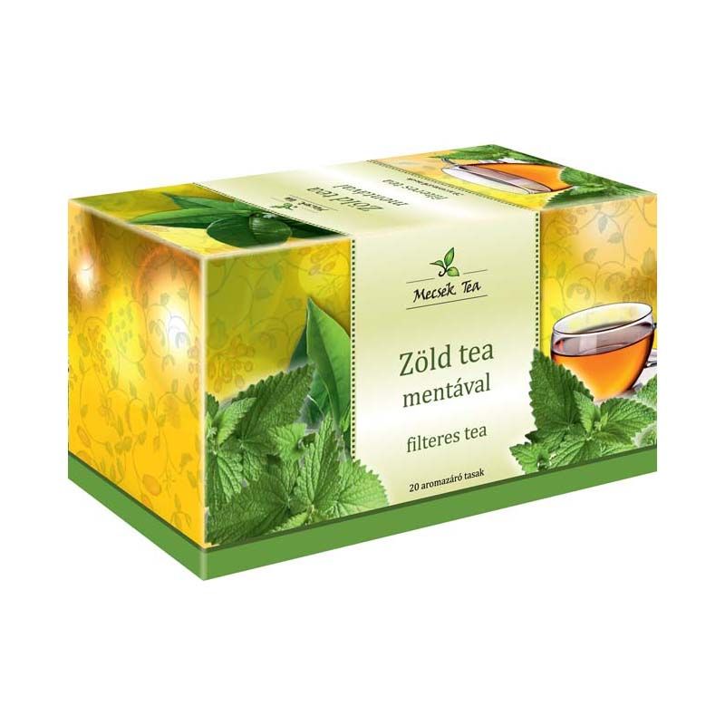 Mecsek zöld tea mentával filteres