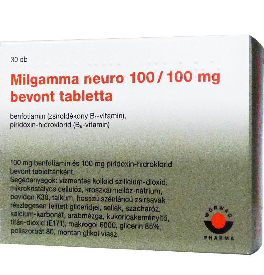 Milgamma neuro 100/100 mg bevont tabletta