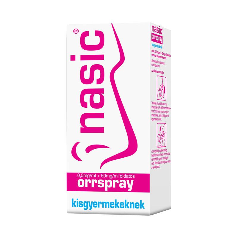 Nasic 0,5 mg/ml + 50 mg/ml oldatos orrspray kisgyermekek részére