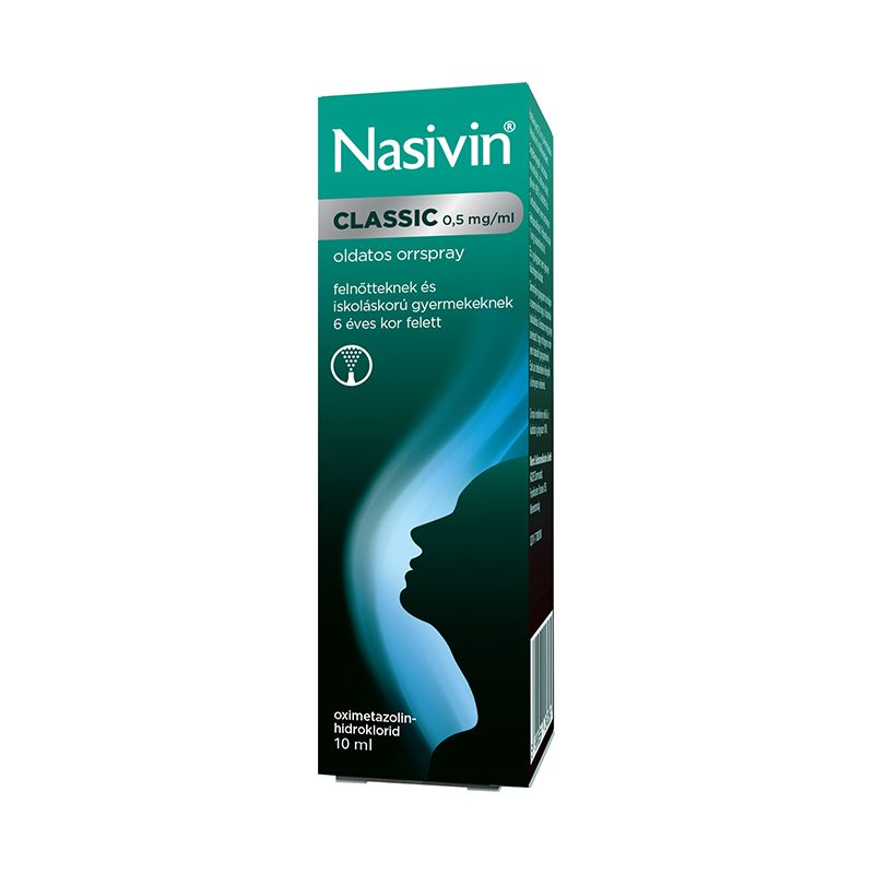 Nasivin Classic 0,5mg/ml oldatos orrspray