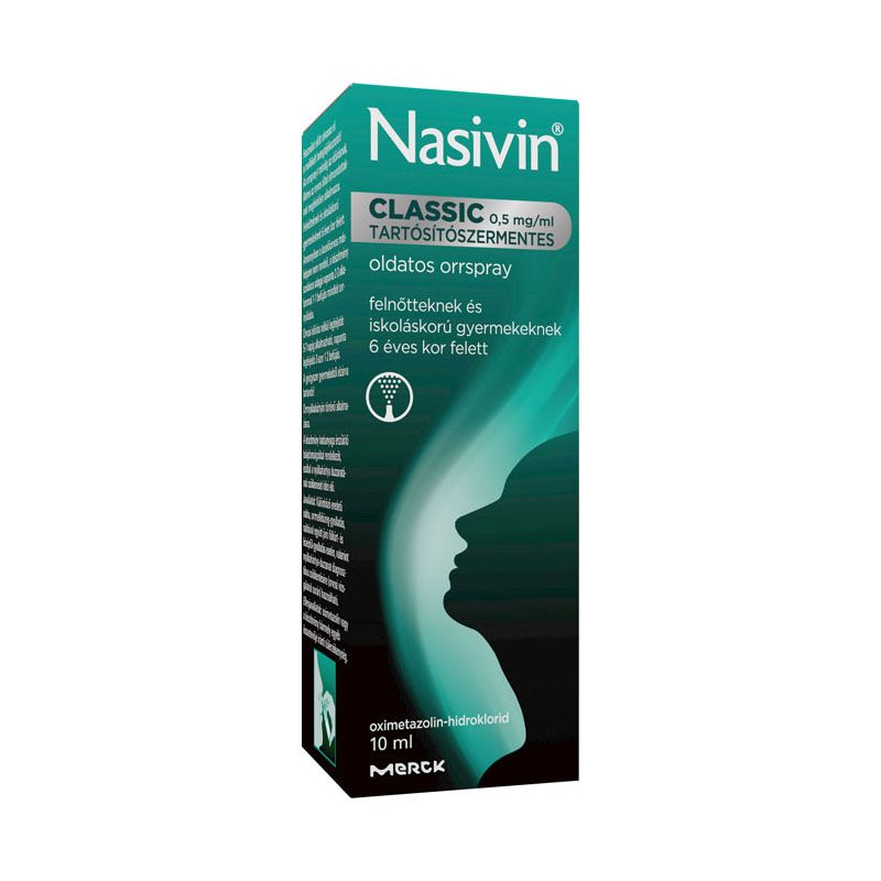 Nasivin Classic 0,5 mg/ml tartósítószermentes oldatos orrspray
