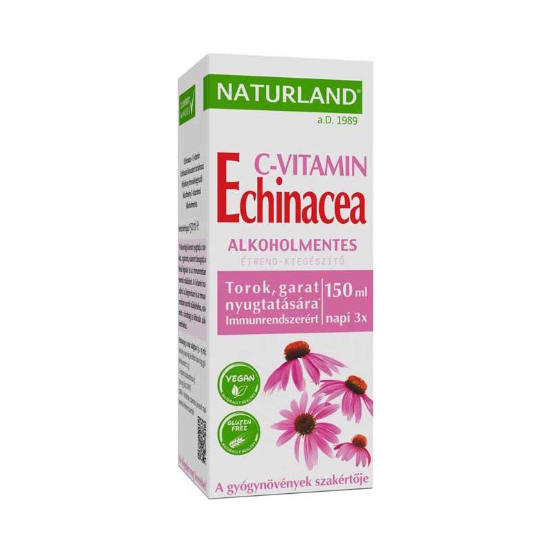 Naturland Echinacea + C-vitamin étrend-kiegészítő