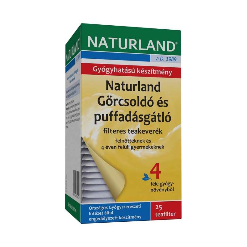Naturland görcsoldó és puffadásgátló filteres teakeverék