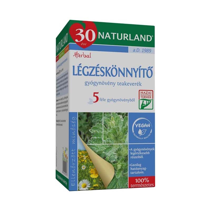 Naturland Légzéskönnyítő filteres gyógynövény teakeverék