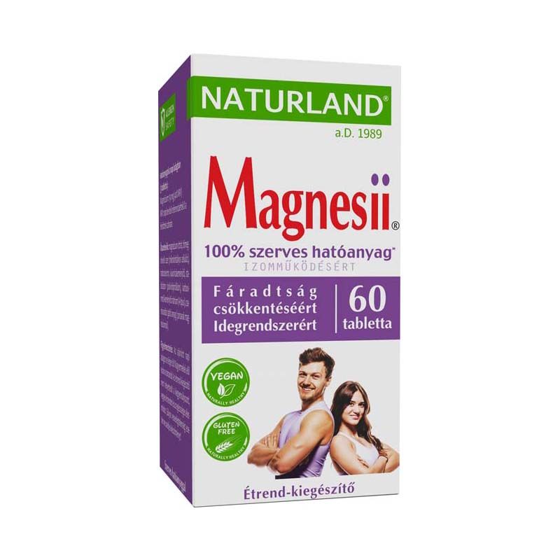 Naturland Magnesii étrend-kiegészítő tabletta