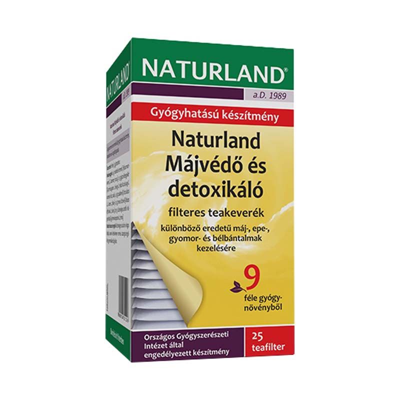 Naturland Májvédő és detoxikáló filteres teakeverék