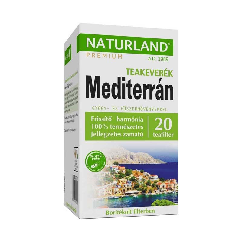 Naturland Mediterrán filteres gyógy- és fűszernövény teakeverék