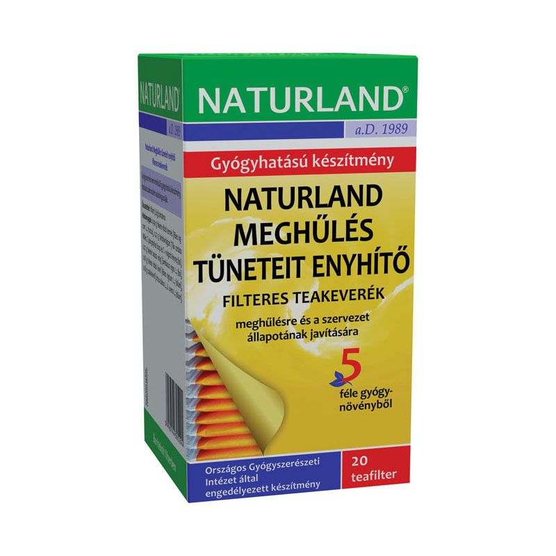 Naturland meghűlés tüneteit enyhítő filteres teakeverék