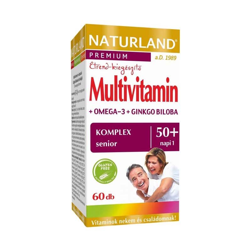Naturland Multivitamin 50+ kapszula