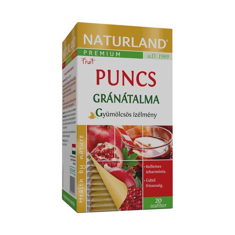 Naturland Puncsos gránátalma ízű filteres teakeverék