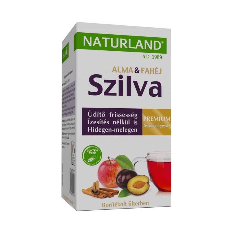Naturland Szilvás-almás-fahéjas filteres teakeverék