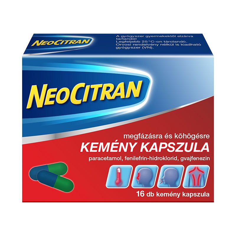 Neo Citran kemény kapszula megfázásra és köhögésre