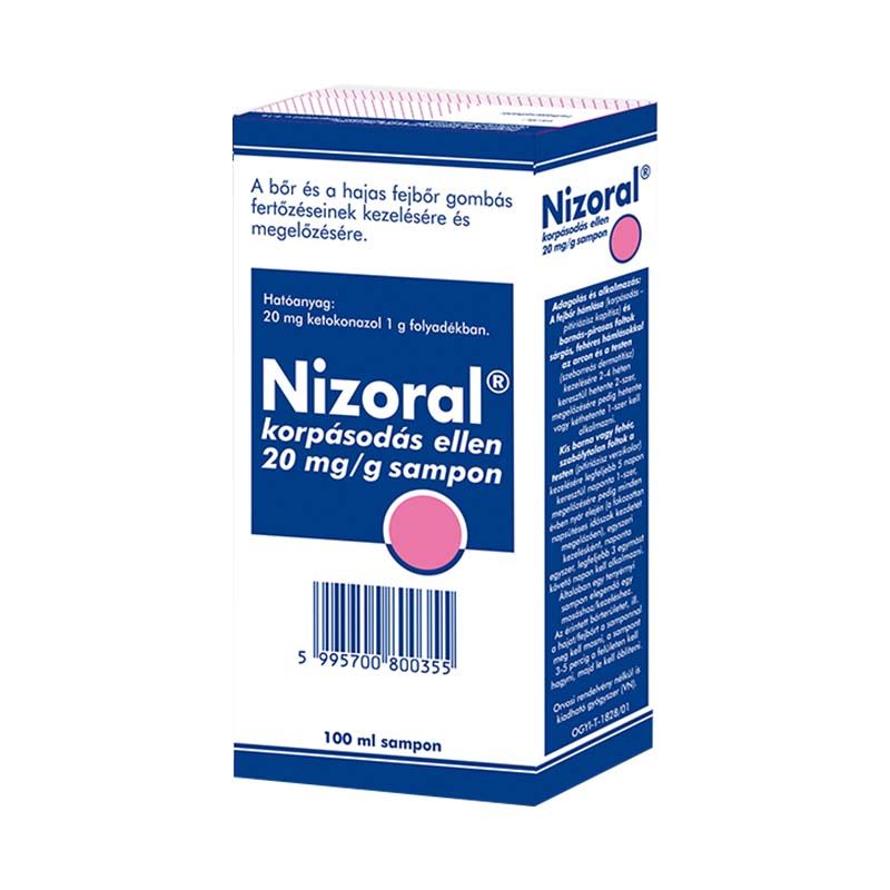 Nizoral 20 mg/g sampon korpásodás ellen