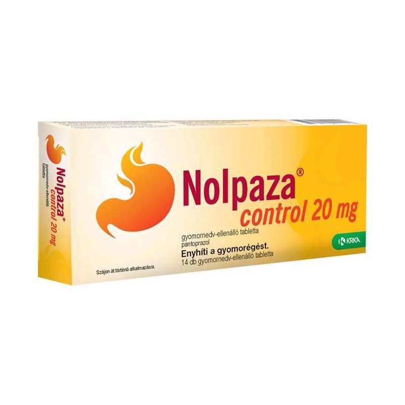 Nolpaza Control 20 mg gyomornedv-ellenálló tabletta