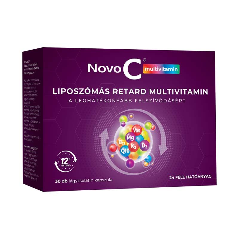 Novo C Multivitamin liposzómás retard lágyzselatin kapszula