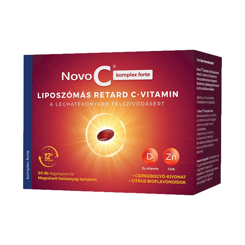 Novo C Komplex Forte liposzómás retard C-vitamin lágykapszula
