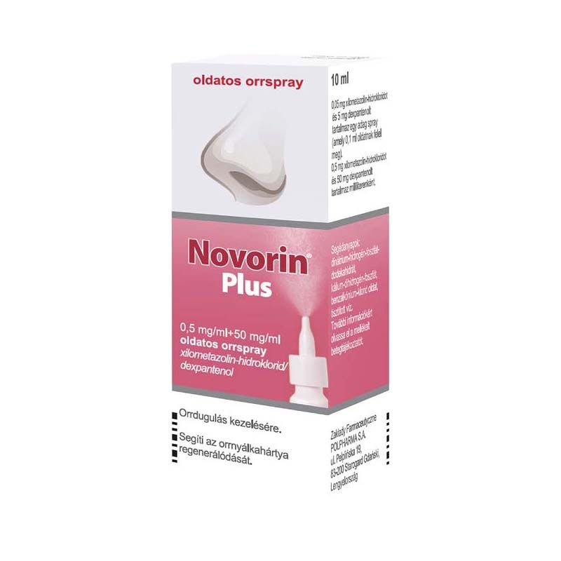 Novorin Plus 0,5 mg/ml + 50 mg/ml oldatos orrspray