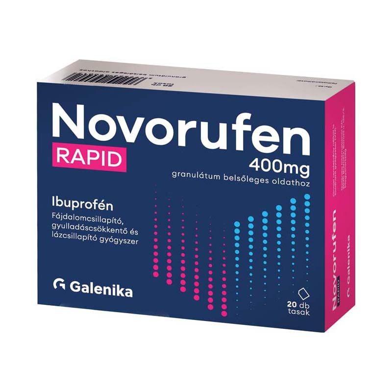 Novorufen Rapid 400 mg granulátum belsőleges oldathoz