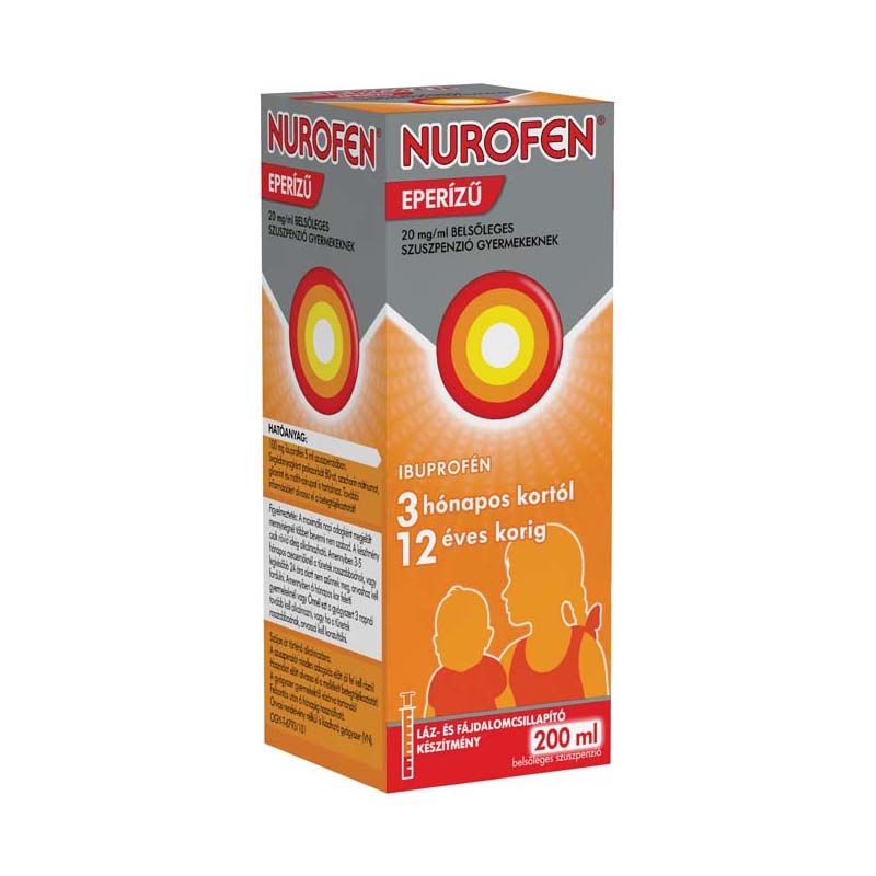 Nurofen 20 mg/ml belsőleges szuszpenzió gyermekeknek eperízű