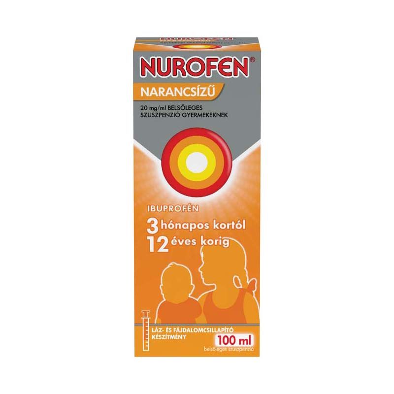 Nurofen 20 mg/ml belsőleges szuszpenzió gyermekeknek narancsízű